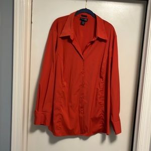 Button Up Long Sleeve Blouse